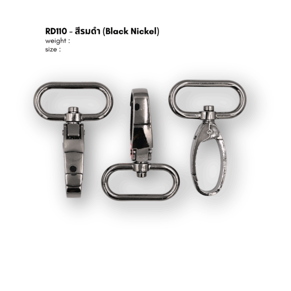 rd110blkn คอหมา รหัส RD110 สีรมดำ (Black nikel)