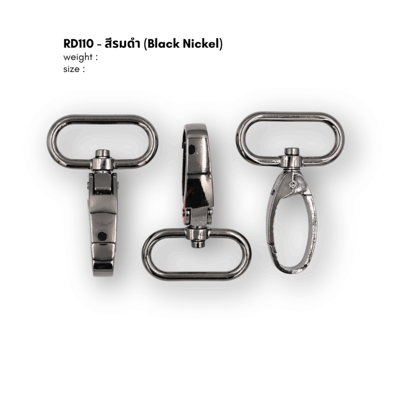 rd110blkn คอหมา รหัส RD110 สีรมดำ (Black nikel)